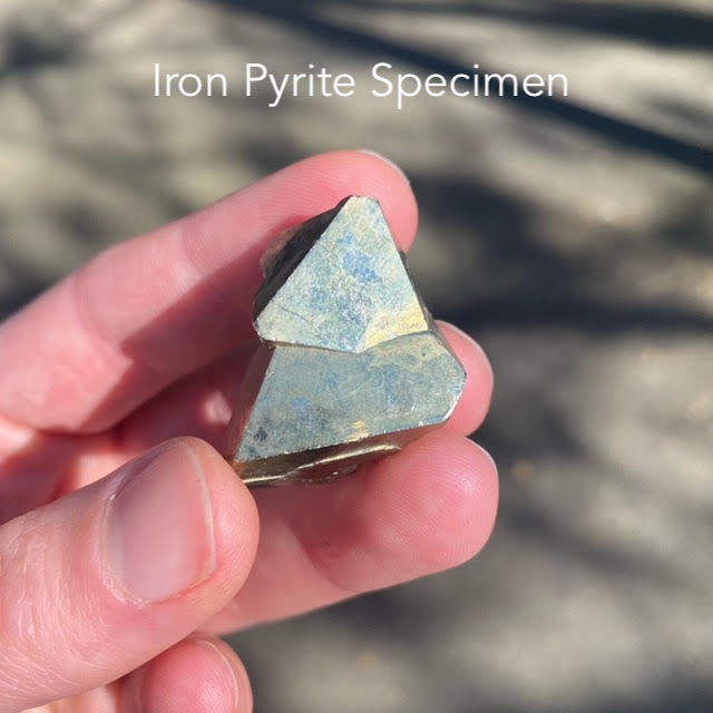 Iron Pyrite Specimen | Contains natural pockets or caves of well formed Crystals | Genuine Gems from Crystal Heart Melbourne Australia since 1986