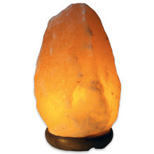 Load image into Gallery viewer, Salt Lamps | wooden Base | Negative ions | Asthma Hay Fever | Crystal Heart Melbourne Australia since 1986