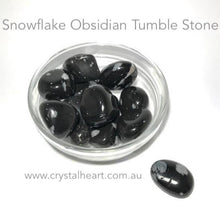 Load image into Gallery viewer, Snowflake Obsidian Tumble | Balances mind and body |  Tumble Stone | Pocket Healing | Crystal Heart |