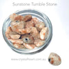 Sunstone Tumble | Stone of leadership & positivity | Tumble Stone | Pocket Healing | Crystal Heart |