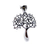 Gaia Tree Pendant 925 Sterling Silver | The human family gratefully celebrates Gaia | 23 x 35 mm | Crystal Heart Melbourne Australia since 1986