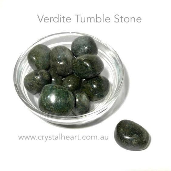 Verdite Tumble | Stimulates your energy centers  |  Tumble Stone | Pocket Healing | Crystal Heart |