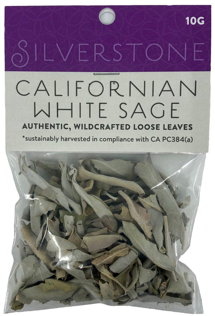 Loose Leaf White Sage | Californian | Sustainably Harvested | Smudging and cleansing | Genuine Gemstones from Crystal Heart Melbourne Australia since 1986