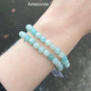 Stretch Bracelet with Amazonite Beads | Fair Trade | Strong Elastic | Love Rock | Emotionally Healing | Spiritual Empowerment | Genuine Gems from Crystal Heart Melbourne Australia since 1986