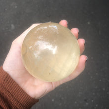Load image into Gallery viewer, Calcite | Genuine Gemstone Balls Eggs and Hearts | Amethyst | Aventurine | Rose Quartz | Calcite | Clear Quartz | Tourmaline | Dendritic | Fuschite | Fluorite | Lapis | Crystal Heart Australia since 1986