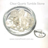 Clear Quartz Tumble | Stone of mental clarity  | Tumble Stone | Pocket Healing | Crystal Heart |