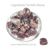 Load image into Gallery viewer, Lepidolite Tumble | Stone for overthinking | Tumble Stone | Pocket Healing | Crystal Heart |