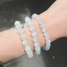 Load image into Gallery viewer, Moonstone Bead Stretch Bracelet | Feminine Stones | Intuition | Flow | Fair Trade | Crystal Heart Melbourne Australia since 1986