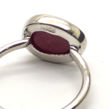 Load image into Gallery viewer, Ruby Ring, Faceted Oval, 925 Silver