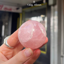 Load image into Gallery viewer, Rose Quartz Crystal Spheres | Three Sizes | Compassion | Love | Pink | Love | Heart Centre | Genuine Gems from Crystal Heart Melbourne Australia since 1986